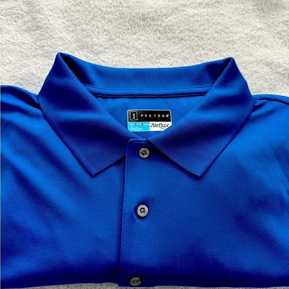 MENS PGA TOUR AIRFLUX GOLF POLO IN 3XLT